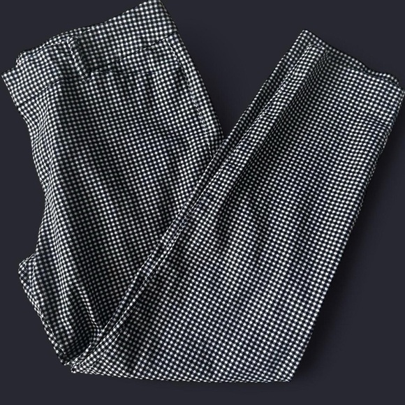 Mid-Rise Gingham Pixie Skinny Pants – Size 12, Black & White. NWOT - Picture 3 of 8